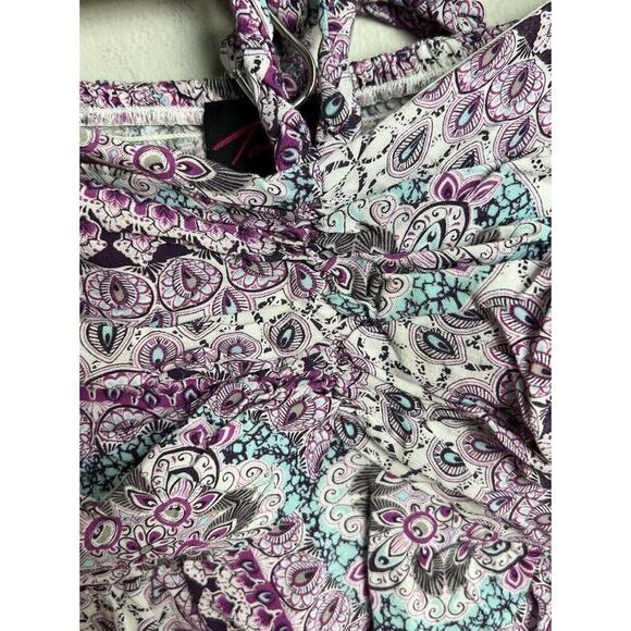 Torrid Smocked Paisley Halter Top Braided Plus Size 3X Rayon Women’s - Picture 5 of 7